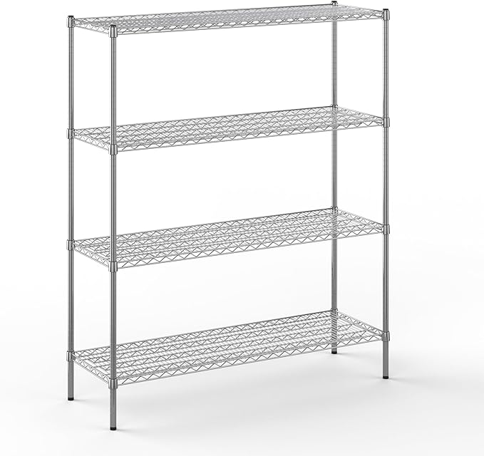 Regal Altair 18" Deep x 54" Wide x 64" Height Wire Shelving Kit | 4-Tier | NSF by Regal+Altair