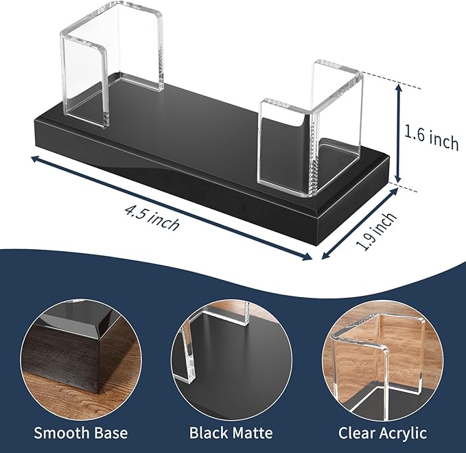NIUBEE Acrylic Business Card Holder: Clear Plastic Business Cards Display Stand - Image 2