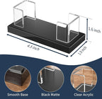 NIUBEE Acrylic Business Card Holder: Clear Plastic Business Cards Display Stand - Image 2