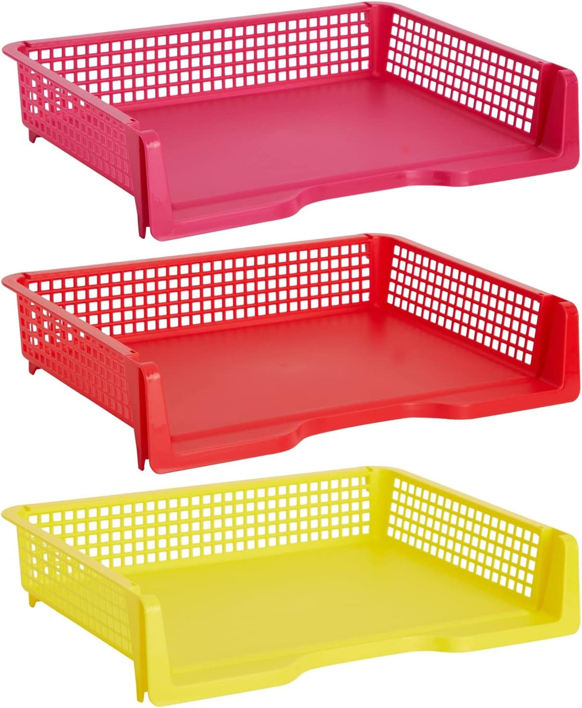 Bright Creations Teacher Supplies Letter Tray Organizer - 6-Pack Rainbow, 9 x...