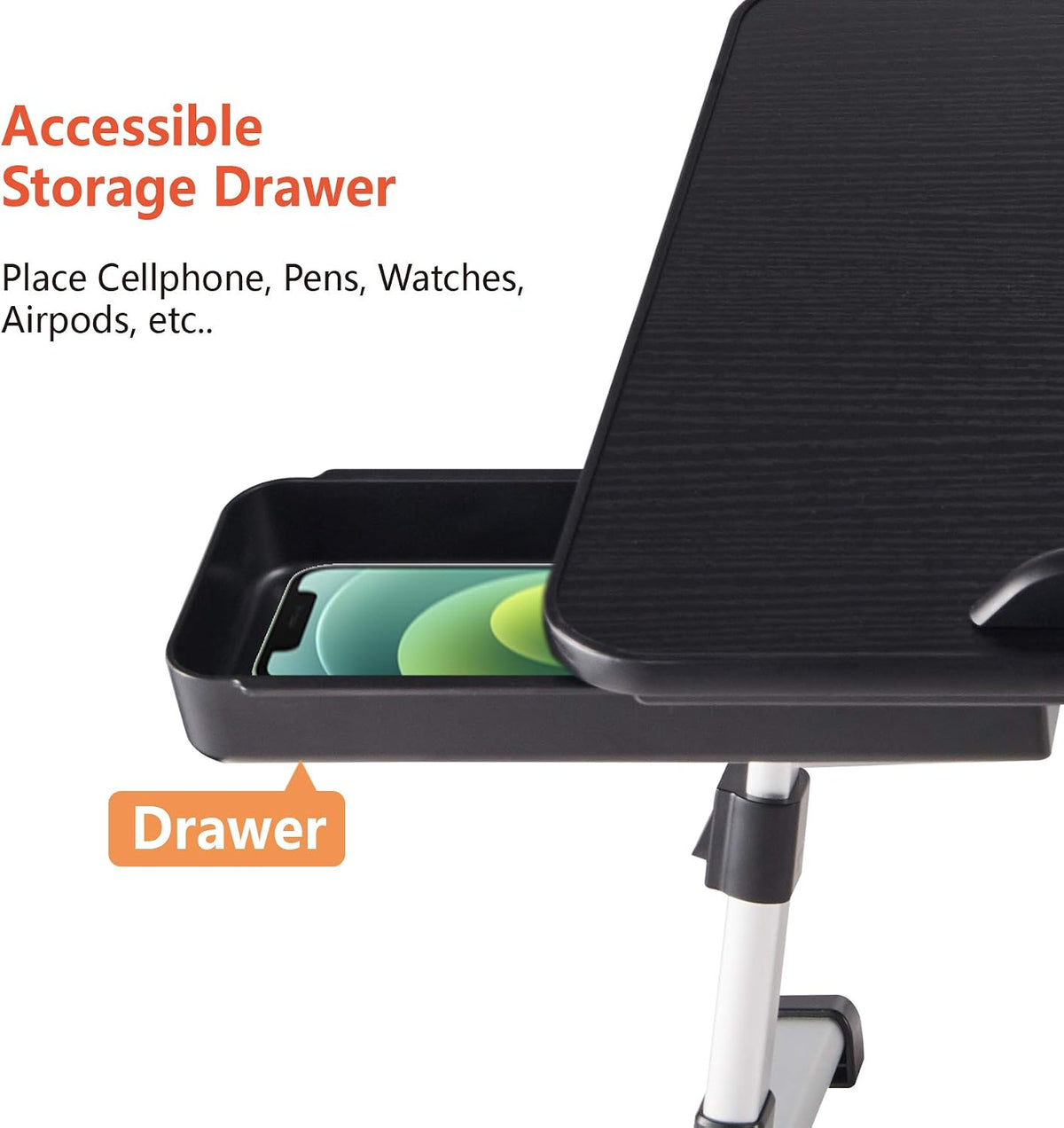 Lap Desk for Laptop,BUILDEC Adjustable Laptop Stand for Desk with Storage Dra...