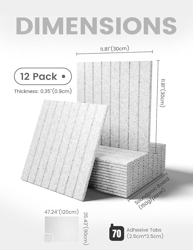 Fluxynara Large Felt Bulletin Board 48" x 36" Cork Board Alternative-12 Pack - Image 2