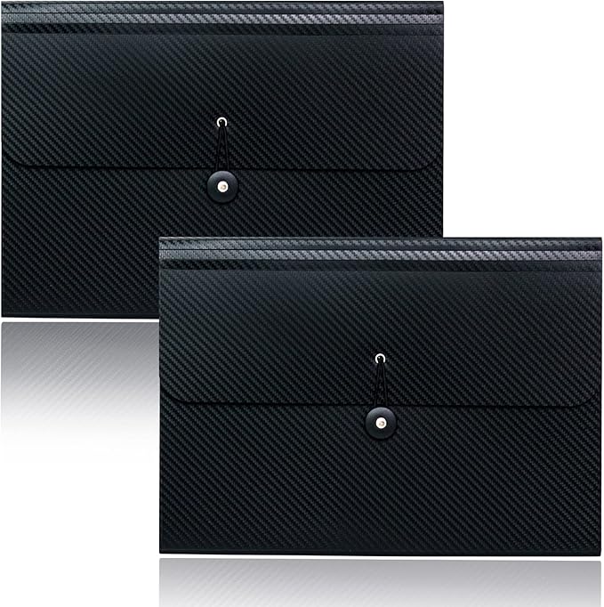Cesil 2Pcs Expanding File Folders, 13 Pockets File Organizer Accordion File by CesilOfficeSupplies