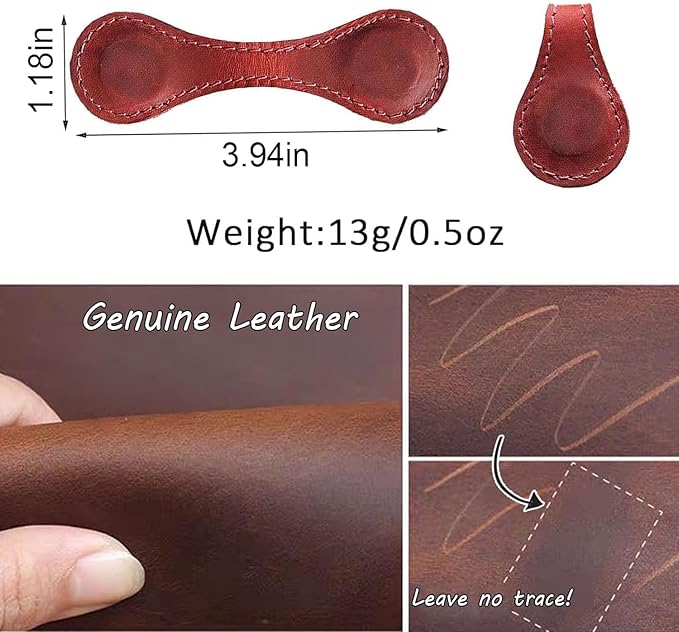 Personalized Magnetic Leather Bookmark, 26 Letters Custom Leather Bookmarks - Image 8