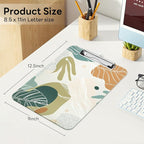 Luminzo Plastic Cute Clipboard Low-Profile Metal Clip, A4 Letter Size 9 x 12.5 - Image 2