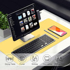 Leather Desk Pad Protector, 39.4'' X 17'' Large Mouse Pad, Office Desk Mat - Image 5
