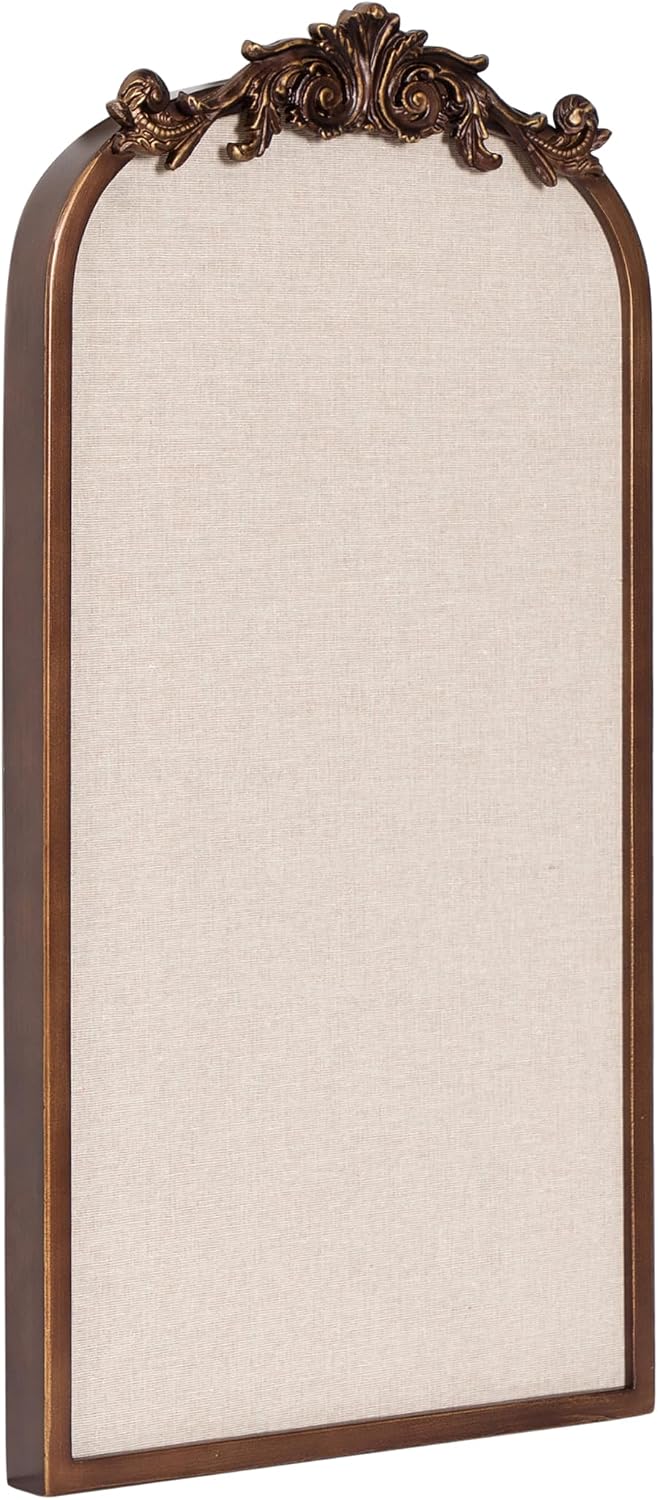 Kate and Laurel Arendahl Framed Ornate Vintage Arch Pinboard for Wall