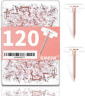 120 PCS Flat Rose Gold Push Pins by OIAOIW