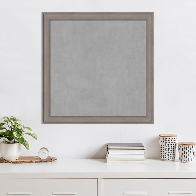Amanti Art Grey Framed Magnetic Board 27x27 Medium Vision Board - Image 5