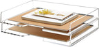2 Pack- Stackable Paper Letter Tray, Enlarged A4 File Desk Organizer Acrylic by SANRUI