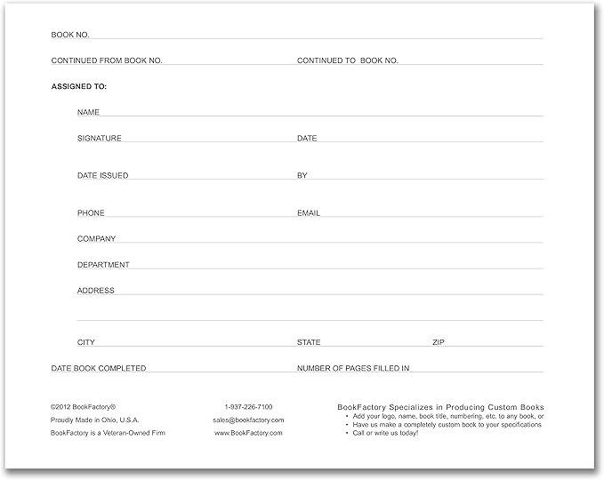 BookFactory Visitor Log Book/Visitor Register/Visitor Sign-in Book - Image 2