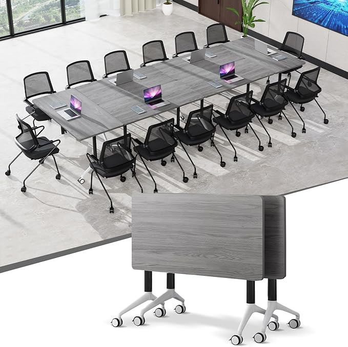 Conference Table, 55.1''Folding Conference Room Table by Unknown