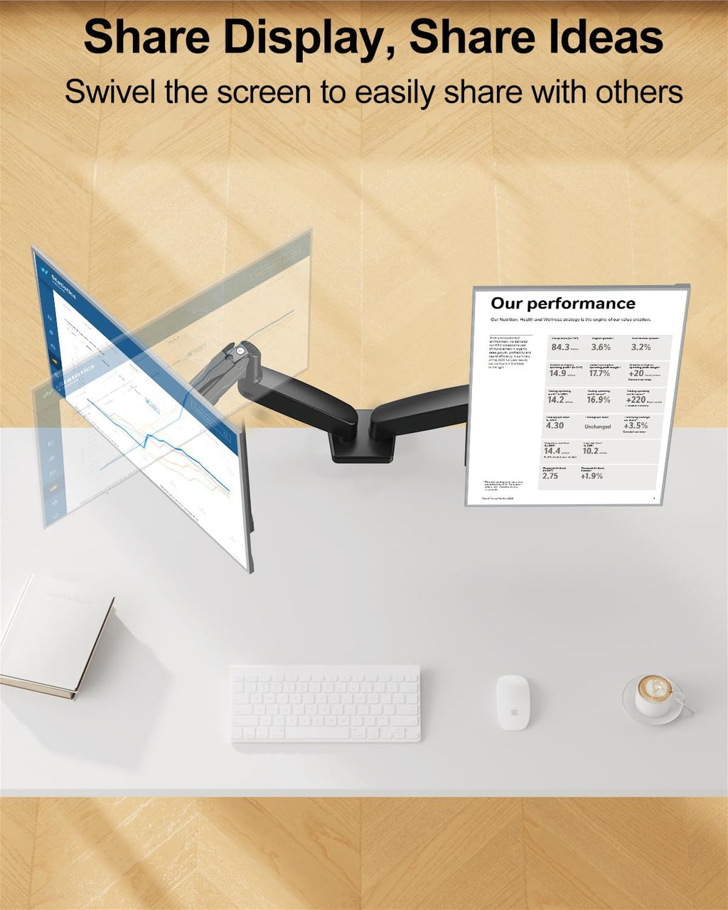 mount pro dual monitor mount fits 13 to showing dimensions