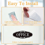 The Office Door Sign for Home and Business，Self-Adhesive Waterproof and - Image 3