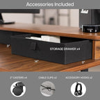 VIVO Electric 2-Tier Corner L-Shaped 63 x 55 inch Standing Desk, Height - Image 8