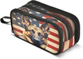 BOENLE Dog German Shepherd American Flag Pencil Case Box Boys Girls Large by BOENLE-WELCOMEYOURCOMING