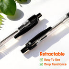 200 Pack Ballpoint Pens Bulk, Retractable Black Pens Ballpoint Medium Point 1mm with Super Soft Grip, No Bleed Ink Pens Smooth Writing, School, Office, Teacher Supplies, Best Gifts for Coworkers