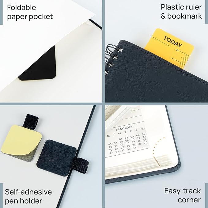 POPRUN 2026 Planner with Hourly Schedule, Vertical Layout - Image 6