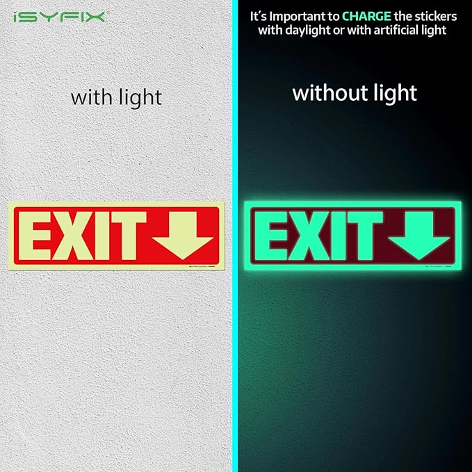 iSYFIX Exit Stickers Signs - Image 2