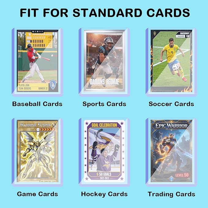 200ct 55pt 3" x 4" Hard Plastic Card Protector - Image 6