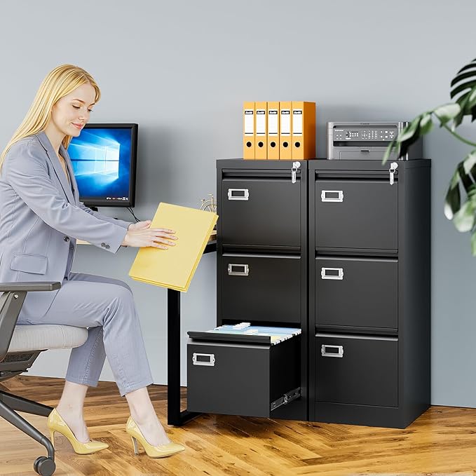 AFAIF 3 Drawer File Cabinet - Image 2