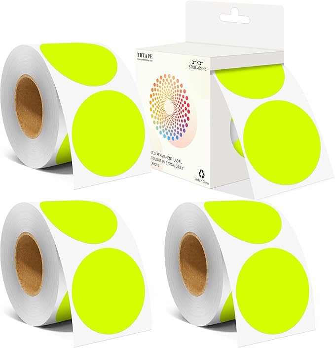 2 Inch Color Coding Round Labels by Unknown