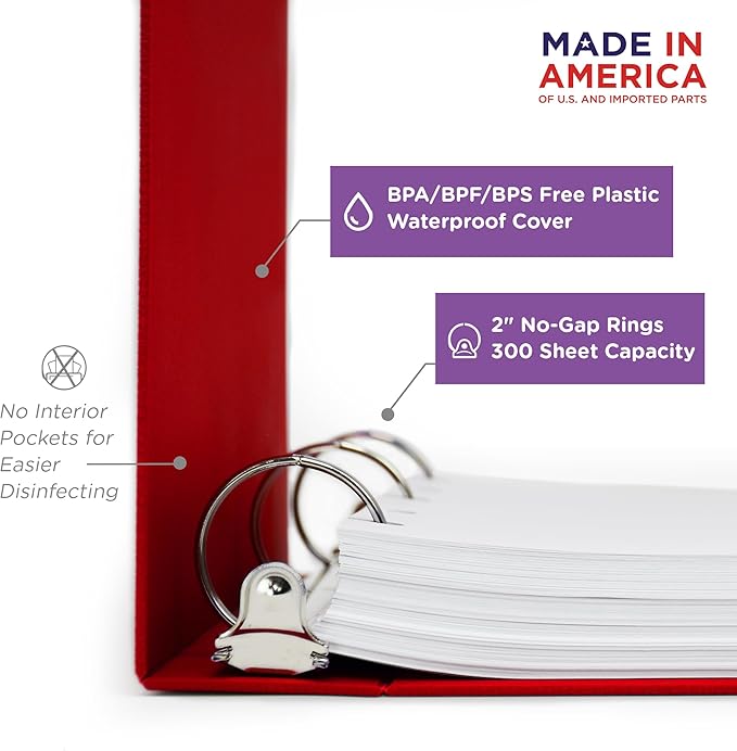 Carstens 2-Inch Heavy Duty Round Ring Binder - Image 3