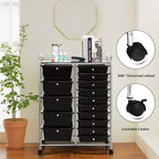 LDAILY 15 Drawer Rolling Storage Cart, Rolling Cart - Image 6