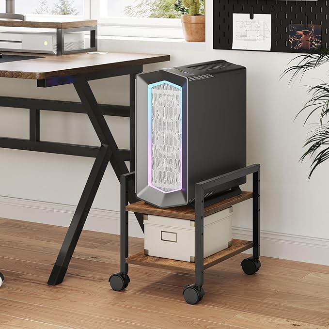 HOOBRO PC Stand, 2-Tier PC Tower Stand Fits Most Computer Towers, CPU Holder - Image 8