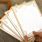 8 Pcs Vintage Letter Papers Set Printable Writing Paper Lined - Image 5