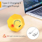 Mini 12 Sided Cube Timer, 11 Preset Times Pomodoro Timer - Image 7