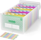 ABC life 26 Pockets Accordian File Folder Organizer Letter Size Expanding File by ABClife