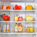 AntStep 12 Pack Clear Plastic Storage Bins, Pantry Organizers and Storage - Image 3