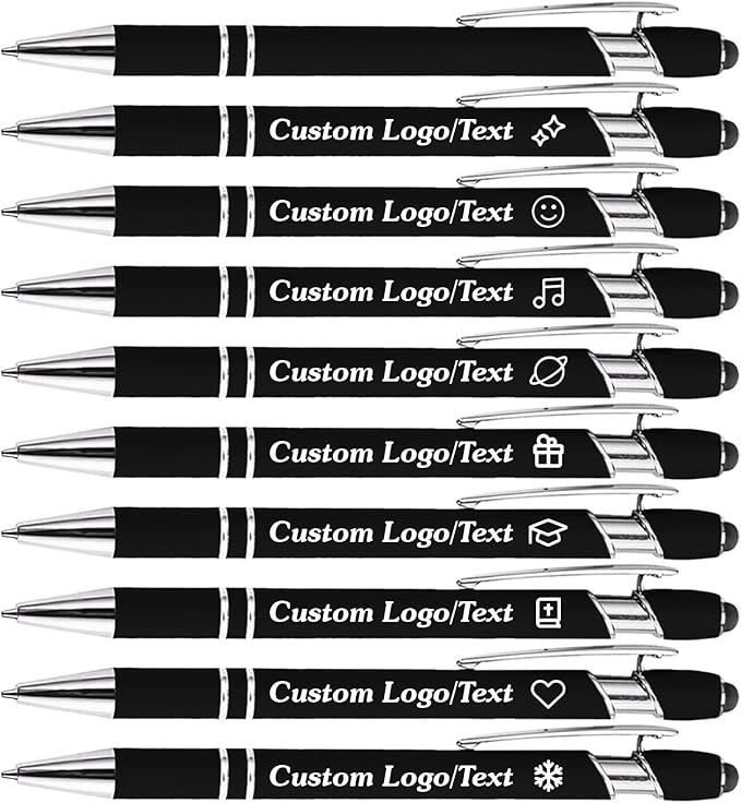 CRME Personalized Pens with Stylus Custom Pens in Bulk Customized Pen Engraved by Unknown