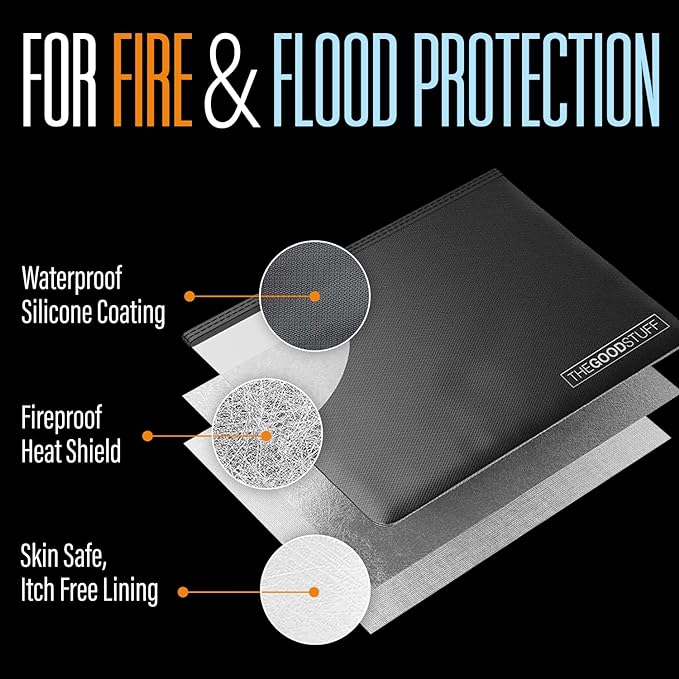 Fireproof Money Bag for Cash – Waterproof Document Holder - Image 4
