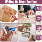 Fuutreo 10 Pack Jumbo Permanent Markers Bulk Large Chisel Tip Permanent Markers - Image 5