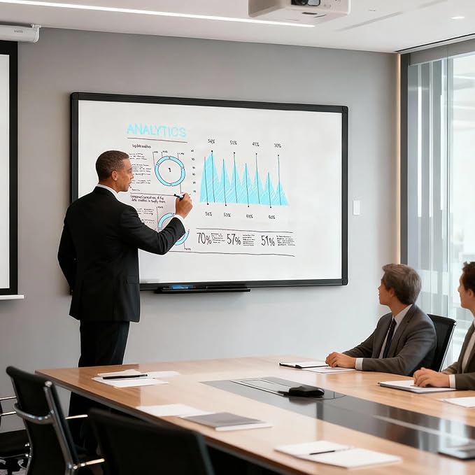 VIZ-PRO Magnetic Dry Erase White Board, 72 X 40 Inches - Image 6