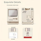 OIJ Maclock Retro Pixel Alarm Clock, 1984 Computer-Inspired USB Desk Clock - Image 7