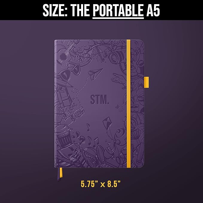 Bullet Dotted Journal Dot Grid Notebook | A5 Daily Journaling Notebooks - Image 6