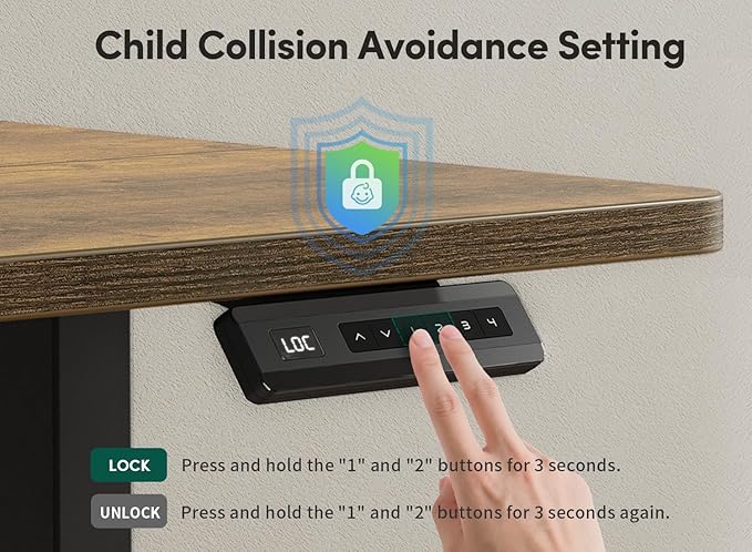 FEZIBO 48 x 24 Inch Height Adjustable Electric Standing Desk - Image 9