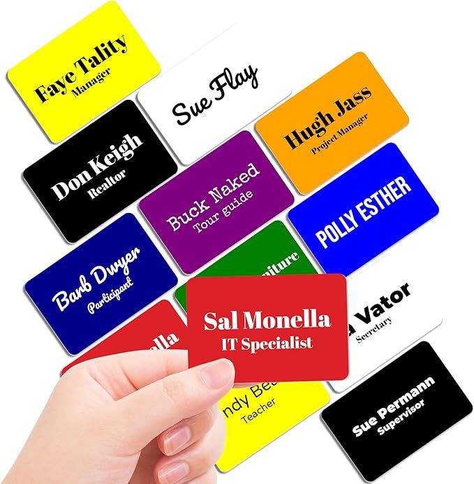 Magnet Me Up Custom Printed Magnetic Name Tag Badge by MagnetMeUp