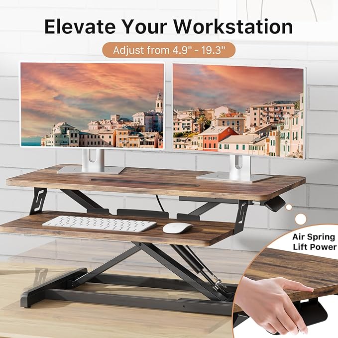 JOY worker Standing Desk Converter, Desktop Workstation Riser - Image 3