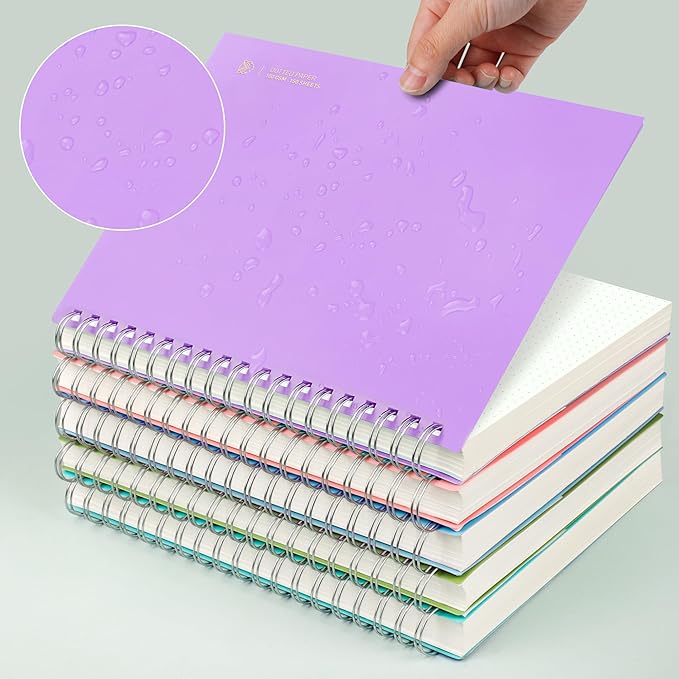 EMSHOI A5 Spiral Notebook Bullet Dotted journal, Small 5.7" X 8.22", 300 - Image 5