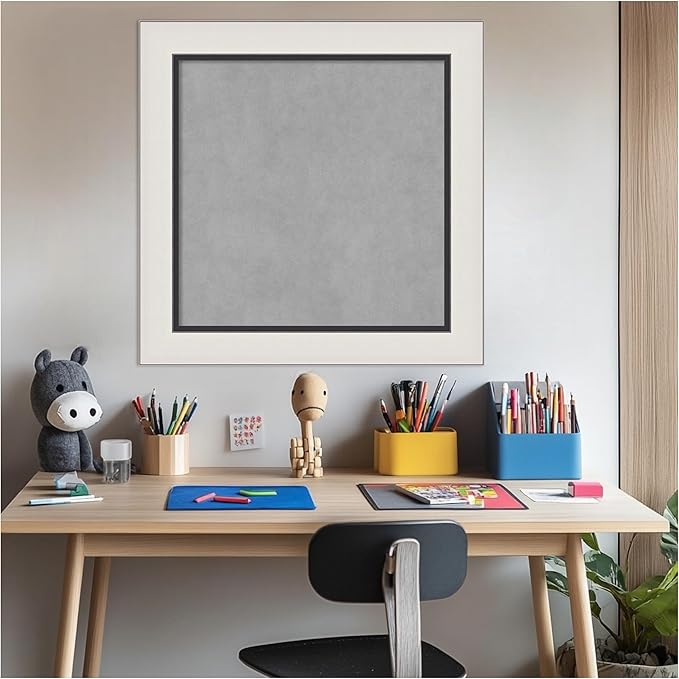 Amanti Art Silver Framed Magnetic Board 26x26 Medium Vision Board - Image 5