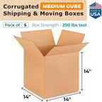 Medium Cube Moving & Shipping Boxes 14 x 14 x 14 inches - Image 2