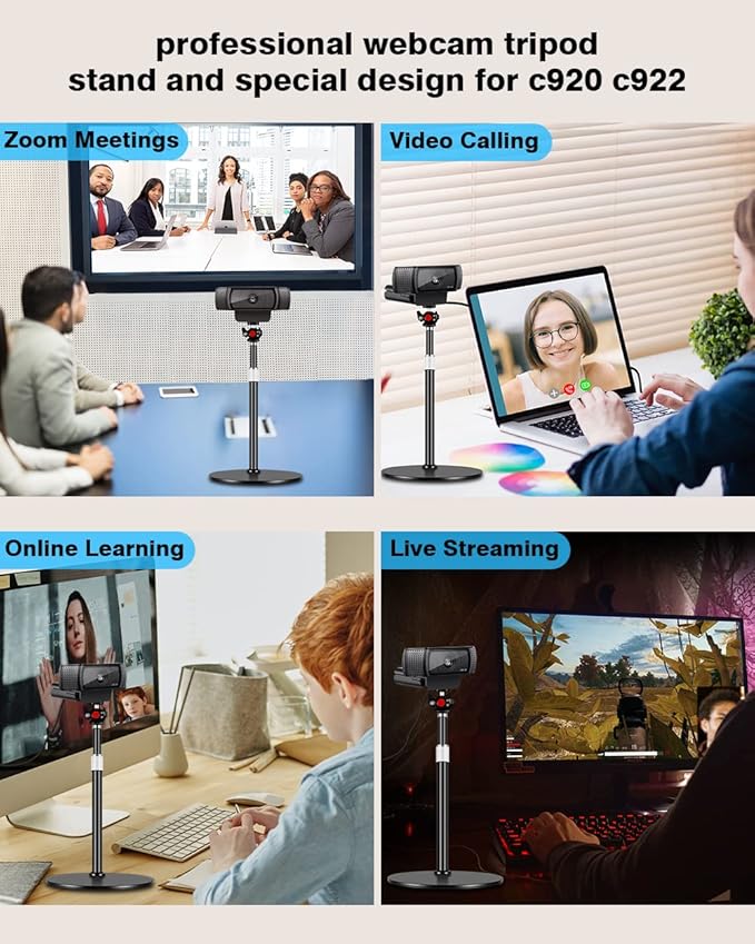 Nycetek Webcam Tripod Stand for Desk: Webcam Stand for Logitech Brio | C920 | - Image 9