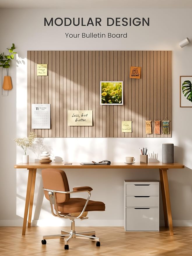 Bumusty Large Cork Board Alternative-47 x35 Felt Bulletin Board Tiles, - Image 6