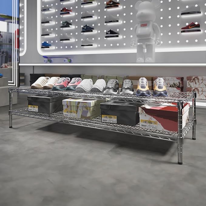 Regal Altair 21" Deep x 60" Wide x 14" Height Wire Shelving Kit | 2-Tier | NSF - Image 2