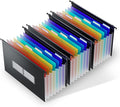 ThinkTex Plastic Expanding Hanging File Folders, 7 Innovative 1.2" Accordion by ThinkTex