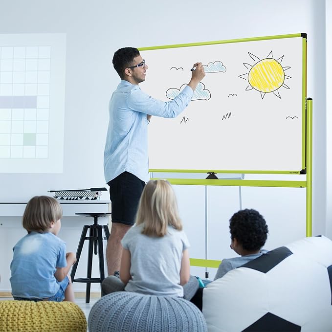 Large Dry-Erase Rolling Magnetic Whiteboard - Image 7